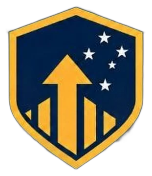 Escudo do grupo Comércio e Profissionais de Direita
